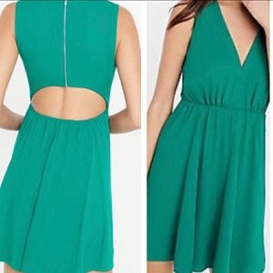 Gorgeous Express kelly green a-line dress